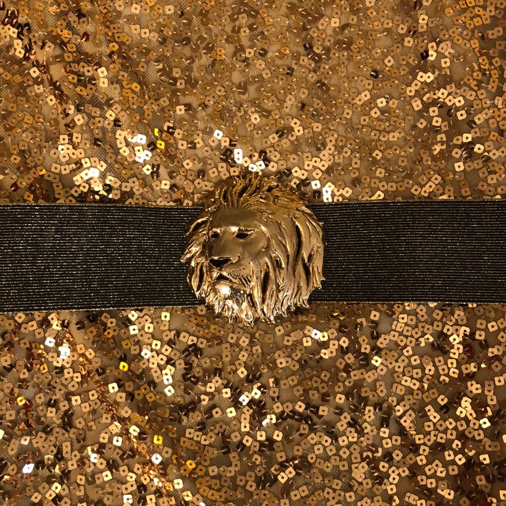 Nine West gold sequin holiday party dress - Picture 3 of 4